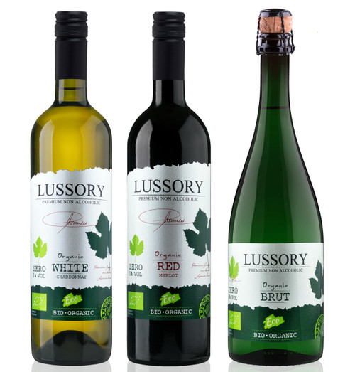 Lussory Premium Organic Non Alcoholic Wine Assortment