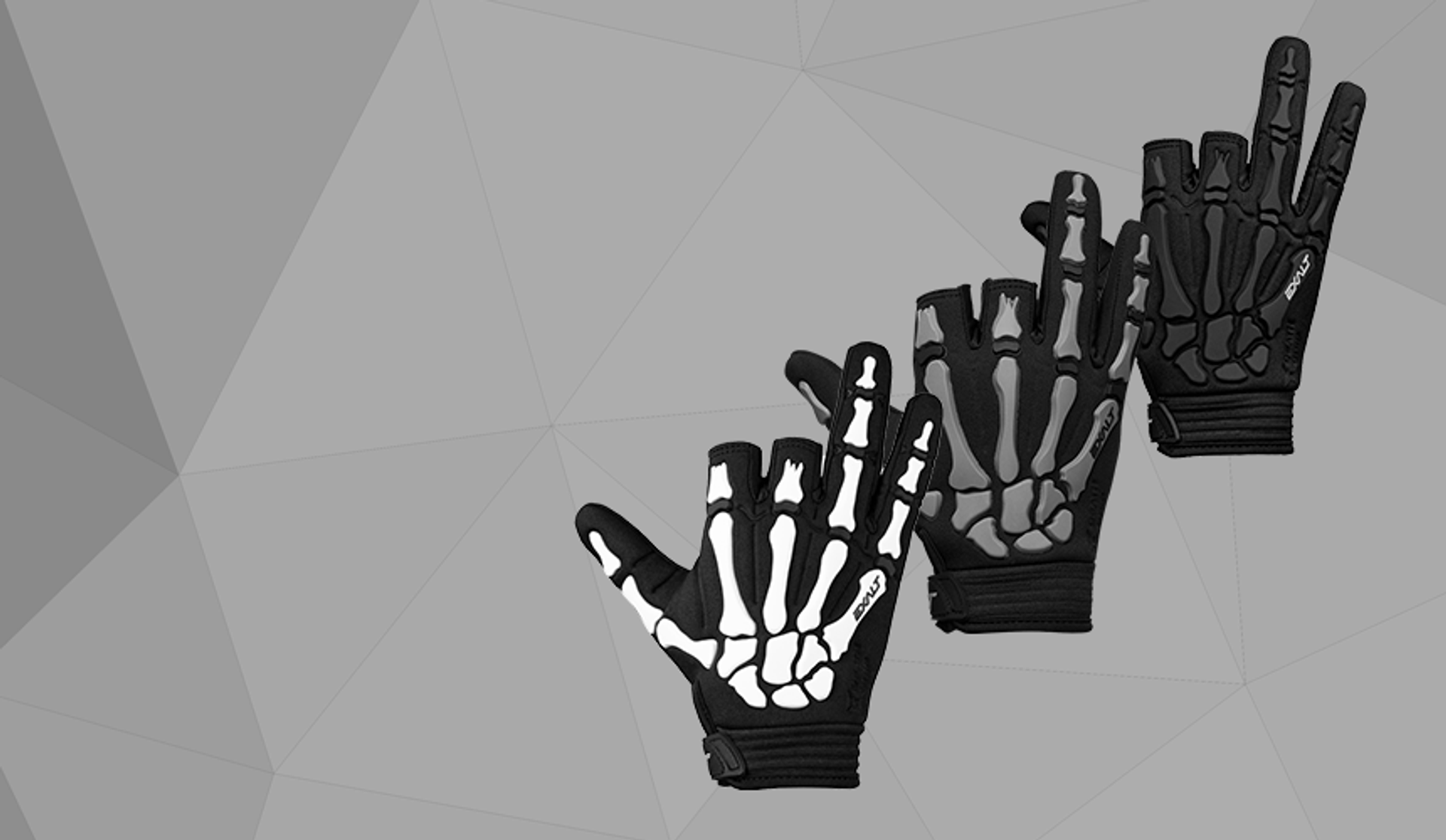 Exalt Death Grip Gloves - Black / White