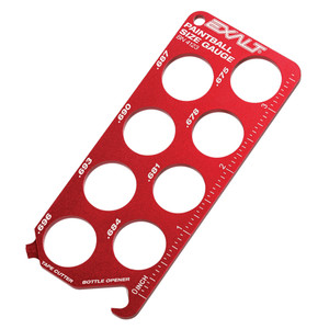 Exalt Ball Size Gauge - Red Exalt Ball Size Gauge - Red