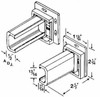 US Hardware Mobile Home/RV Rear Drawer Track Socket Set WP-9871C