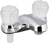Empire Faucets Mobile Home/RV Lavatory Faucet - 4 Inch Chrome, with Crystal Knobs‎ U-YJW77-E