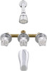 Empire Faucets Mobile Home 8" Chrome 3 Valve Tub & Shower Faucet J2700R-E