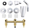 Empire Faucets Mobile Home 8" Chrome 3 Valve Tub & Shower Faucet J2700R-E