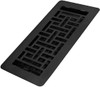 Decor Grates AJH410-BLK Floor Register, 4x10, Black