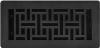 Decor Grates AJH410-BLK Floor Register, 4x10, Black