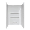 Lyons 36" x 36" x 69" 3 Piece White Acrylic Shower Wall