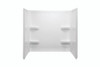Lyons Mobile Home White Fiberglass Tub Wall For 54" x 27" x 59"