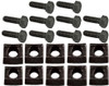 Mobile Home Axle Wheel Bolt (Coarse Thread) w/Rim Clamps 10 Pack