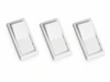 Wirecon White Replacement Rocker Switch Covers (3-Pack) for Mobile Homes & RVs