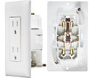 Wirecon Mobile Home/RV White Decorator Wall Receptacle With Plate - H ...