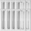 Continental Industries White Floor Registers 4 X 10 (10 Pack)