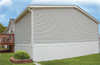 Mobile Home Rustique RIBB Vinyl Skirting White Vented 16" x 28" Panel (8 Pack)