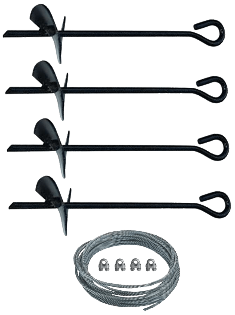 Anchor Kit for Storage Shed Tie Down - H &amp; S Mobile Home 