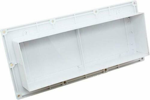 Ventline by Dexter V2111-18 White Exterior Range Hood Vent with Damper – Mobile Home/RV Sidewall Exhaust Vent
