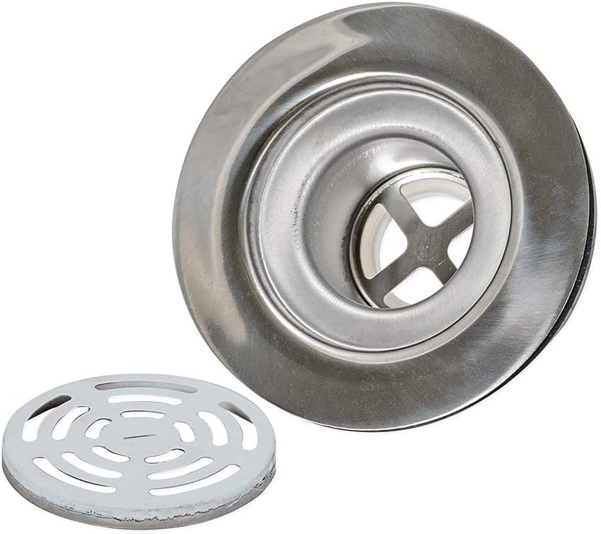 Ez-Flo Mobile Home 1-1/2" Flat Top Chrome Shower Drain 30031