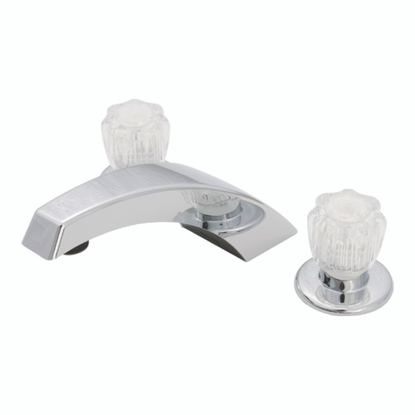 Empire Faucets Mobile Home Garden Tub Filler Adjustable With Plastic Washerless Valves and Clear Handles U-YJW29-E