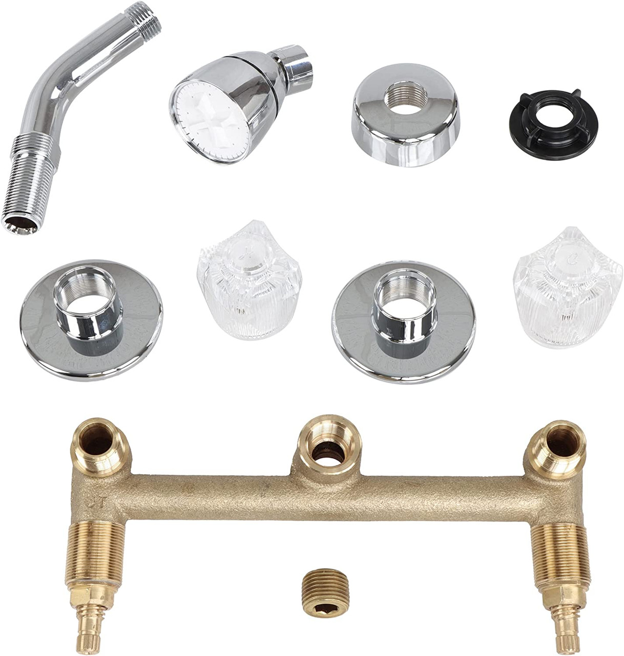 Empire Faucets Mobile Home 8" 2-Valve Shower Faucet J174AF-E