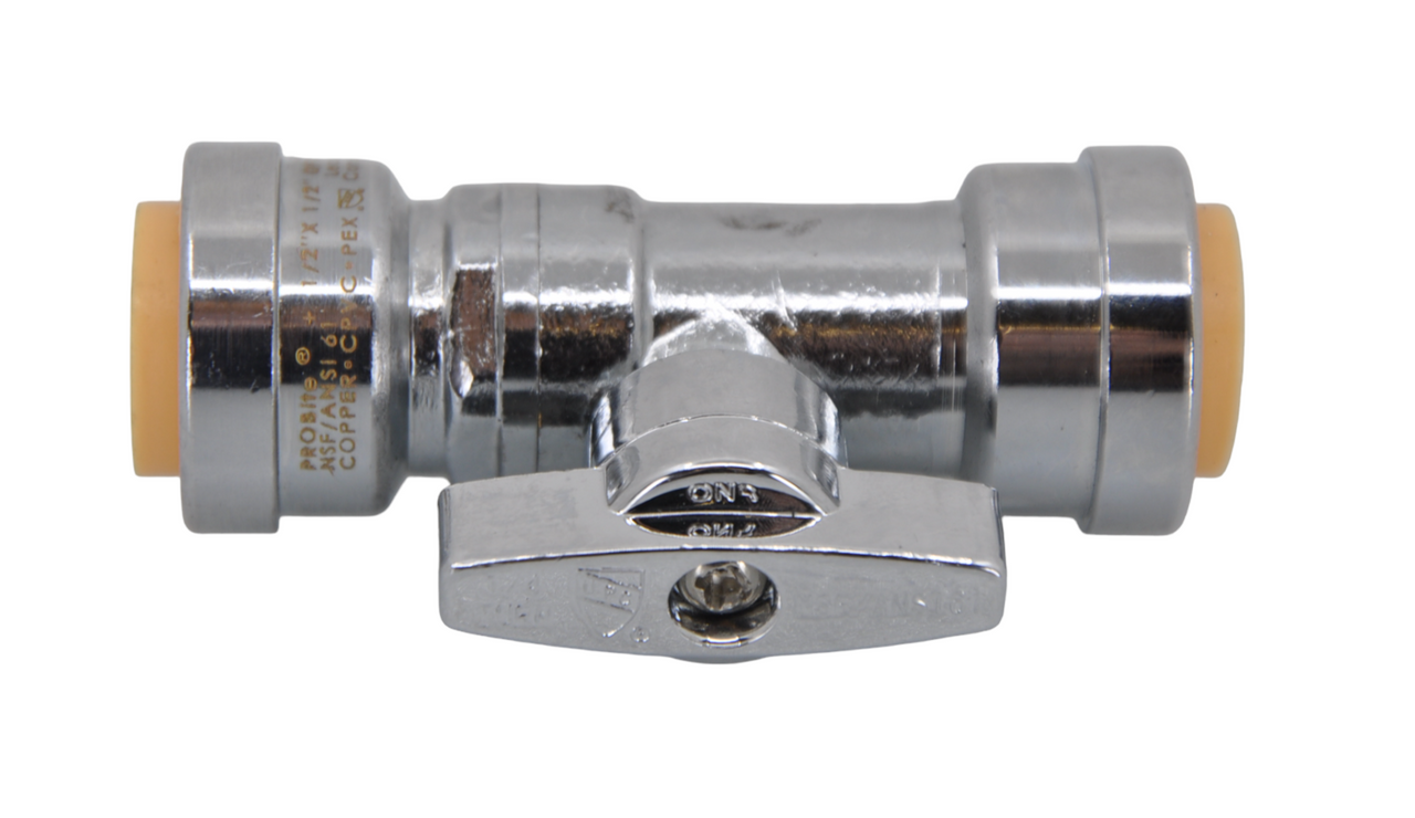 Aqua Plumb PipeBite 1/2" x 1/2" Straight Valve