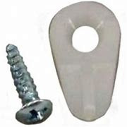 United States Hardware 8 Pc. Storm/Screen Clips W/ Screws White Nylon