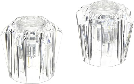 LaSalle Bristol 39015 Utopia Clear Standard Size Handle for Faucets, (Pack of 2), Chrome,4 Inch