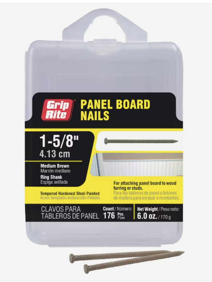 Grip-Rite Panel Board Nails Medium Brown 1-5/8"