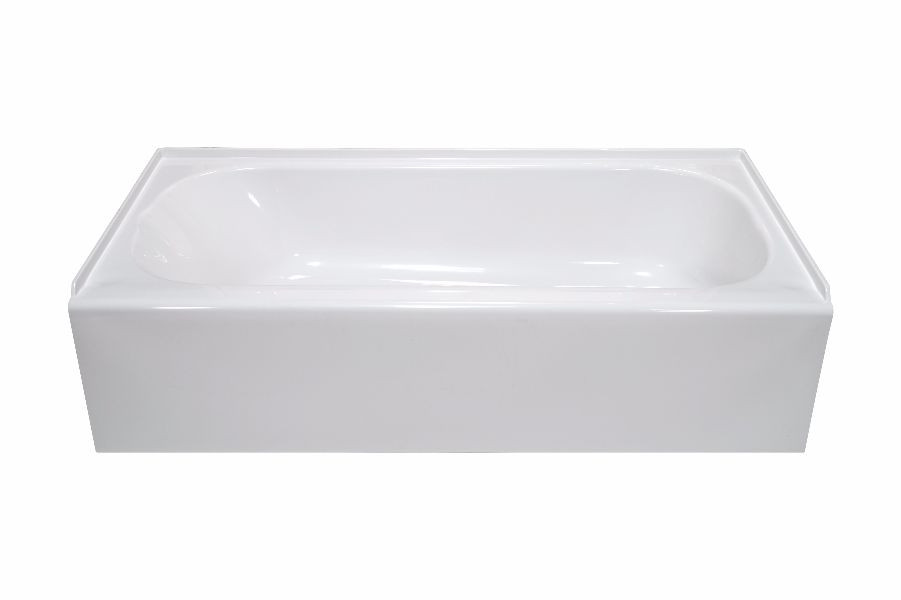 Lyons Mobile Home White Fiberglass Tub 54" x 27" LH Drain