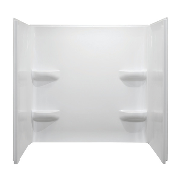 Lyons Mobile Home White Fiberglass Shower 3 Piece Wall 54" x 30" x 59"