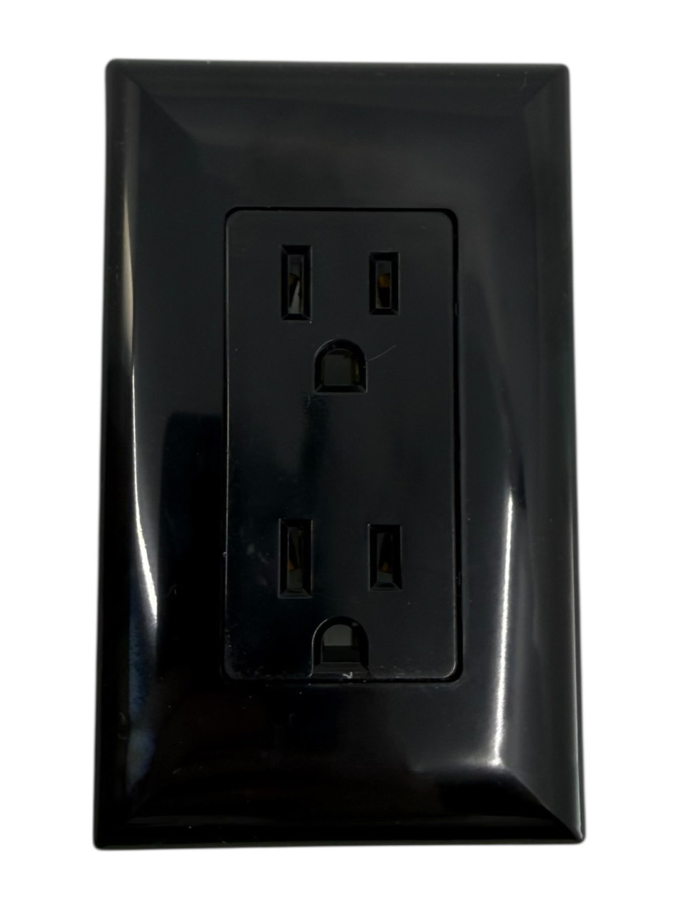 Pass & Seymour Mobile Home/RV Black Self-Contained Receptacle w/Snap On Plate