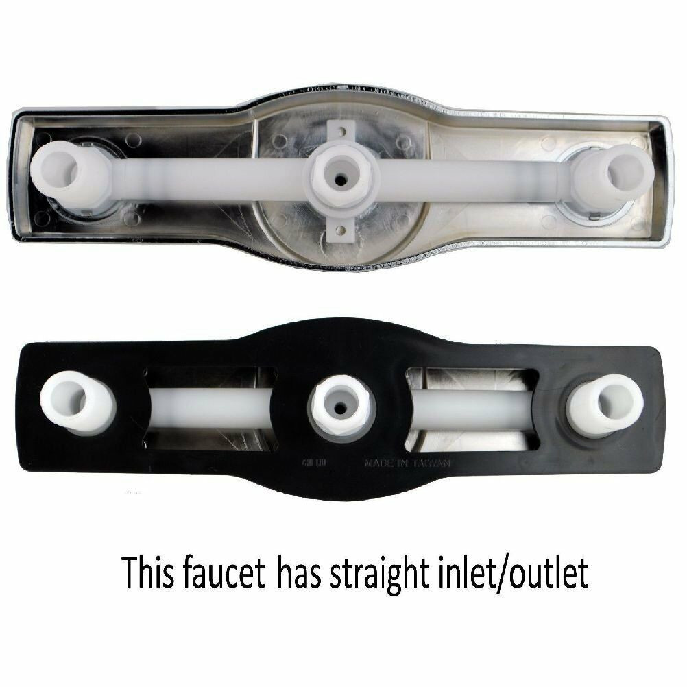 Ultra Mobile Home 8" Tub & Shower Faucet Chrome With Clear Handles