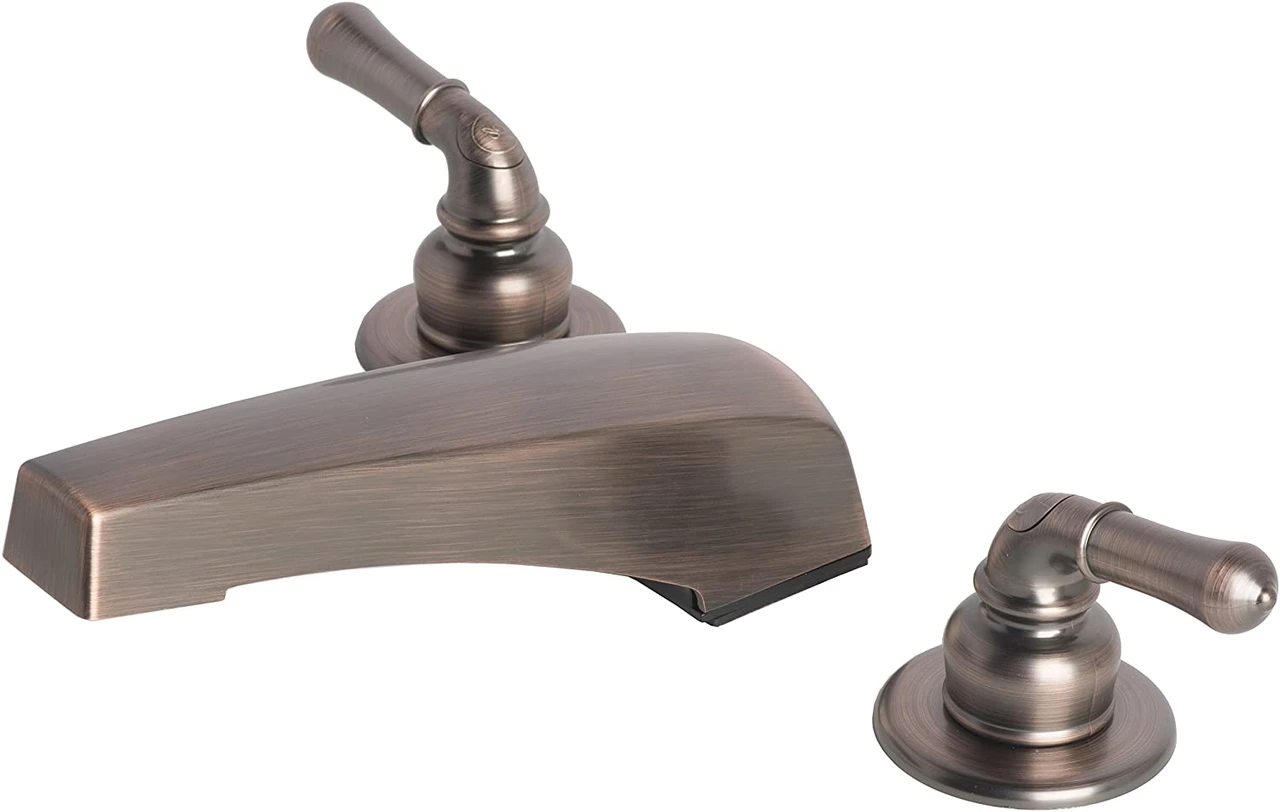 Mobile Home Garden Tub Faucet, Oil Rubbed Bronze with Lever Handles
