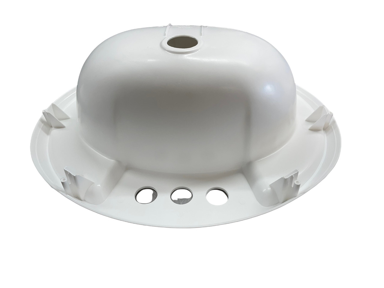 17" x 20" Plastic White Oval Lavatory Sink for Mobile Homes Includes Drain