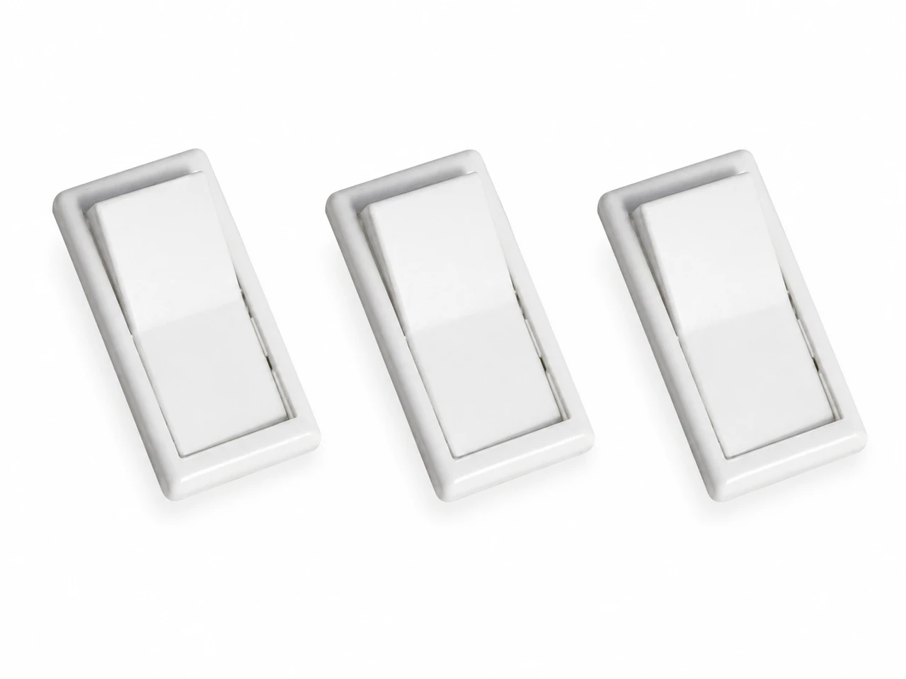 Wirecon White Replacement Rocker Switch Covers (3-Pack) for Mobile Homes & RVs