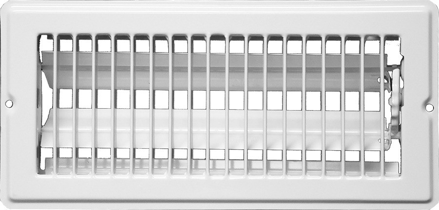 Continental Industries White Floor Registers 4 X 10 (8 Pack)