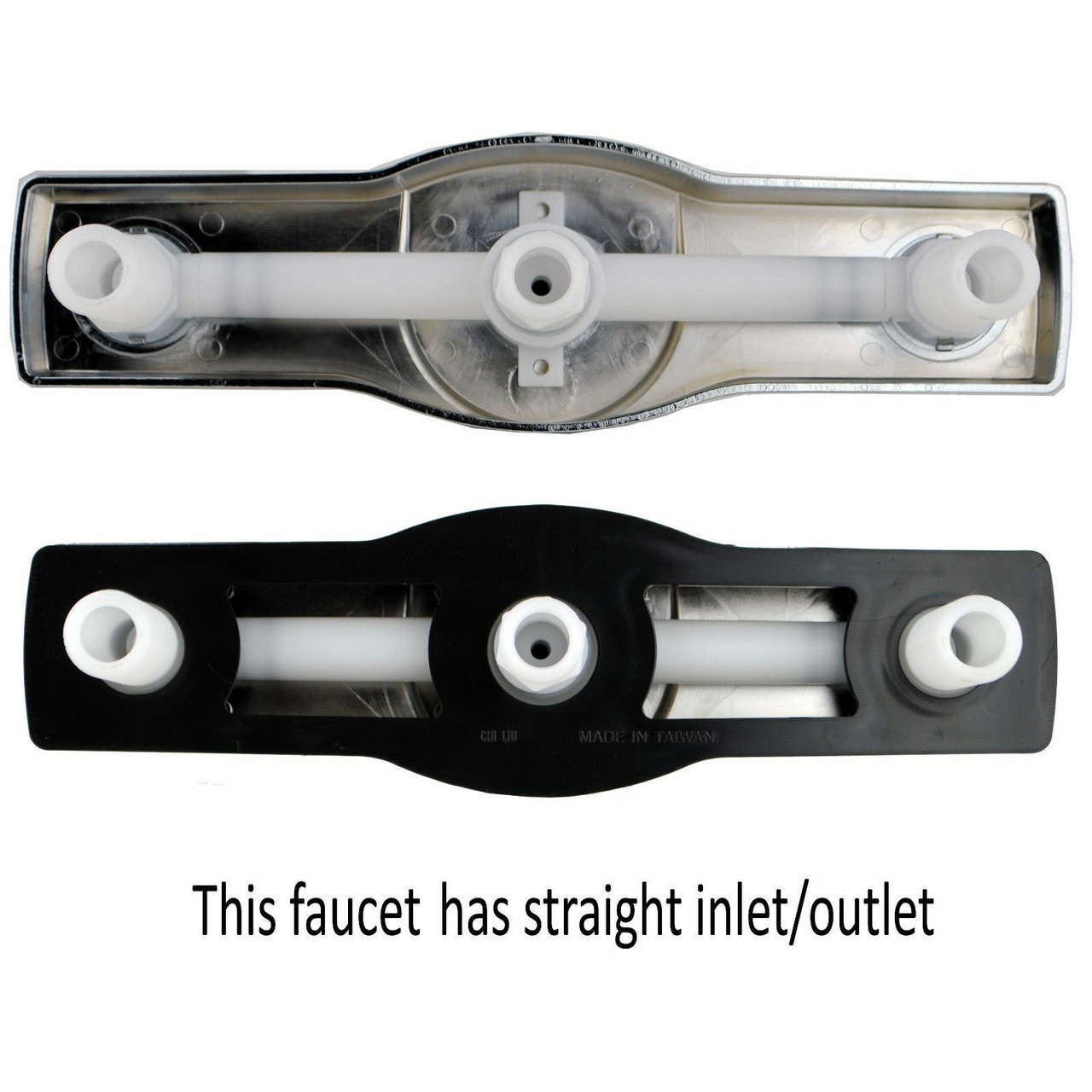 Mobile Home 8" Brushed Nickel Tub & Shower Faucet with Lever Handles