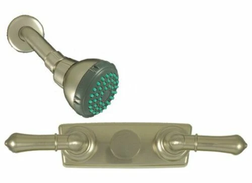 Mobile Home/RV 4" Brushed Nickel Shower Faucet with Lever Handles