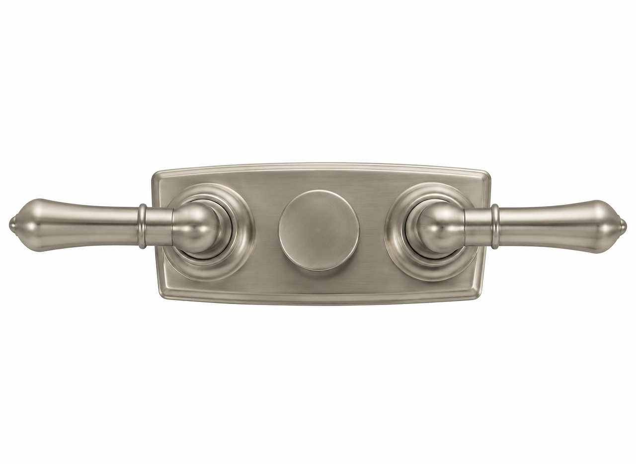 Mobile Home/RV 4" Brushed Nickel Shower Faucet with Lever Handles