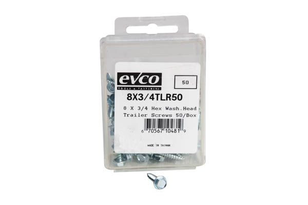 EVCO Mobile Home 3/4" Zinc Hex Head Screw (50 Pack)