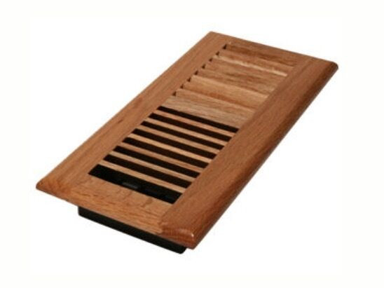 Decor Grates 4" x 8" Natural Oak Floor Register WL408-N