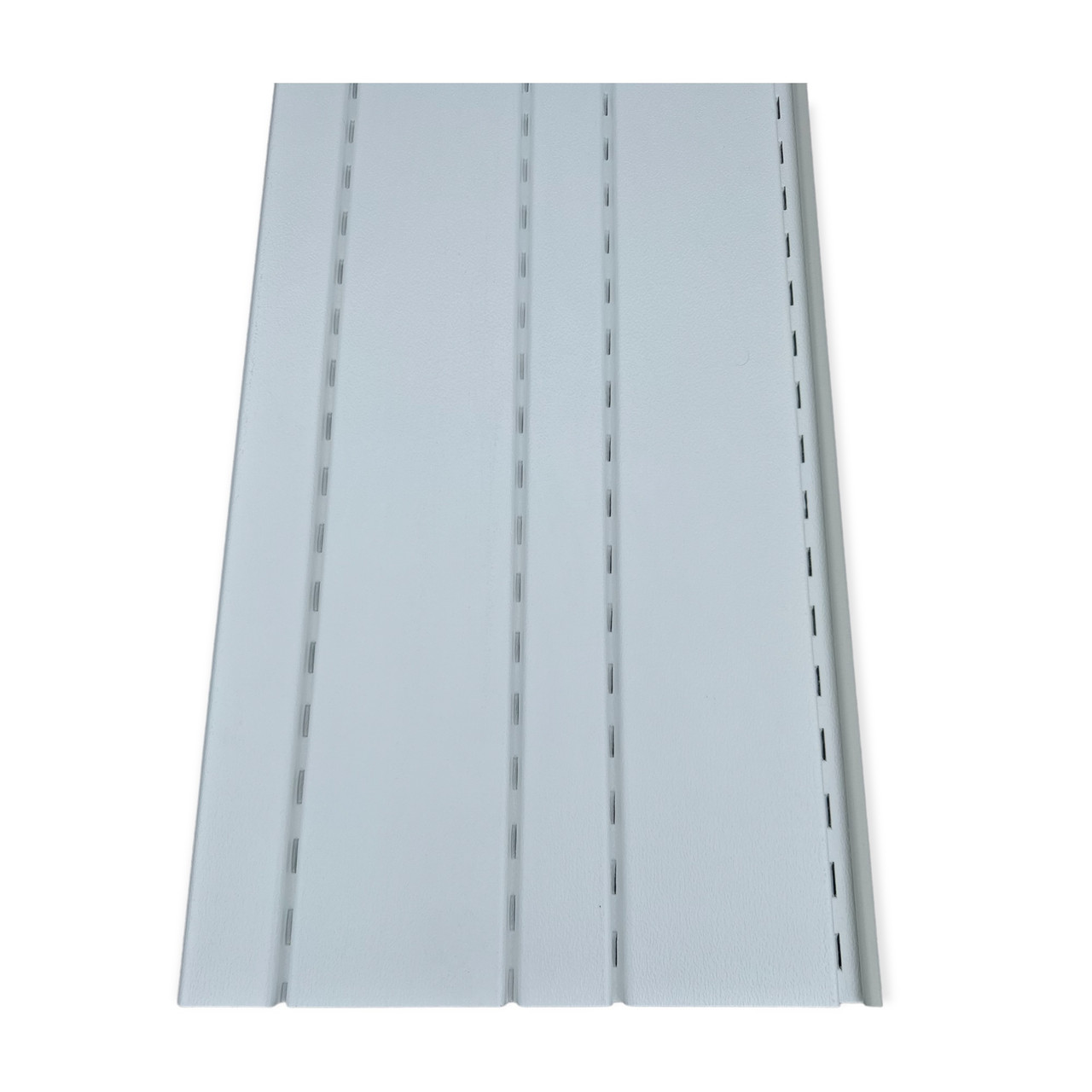 Mobile Home Rustique RIBB Vinyl Skirting White Vented 16" x 35" Panel (8 Pack)