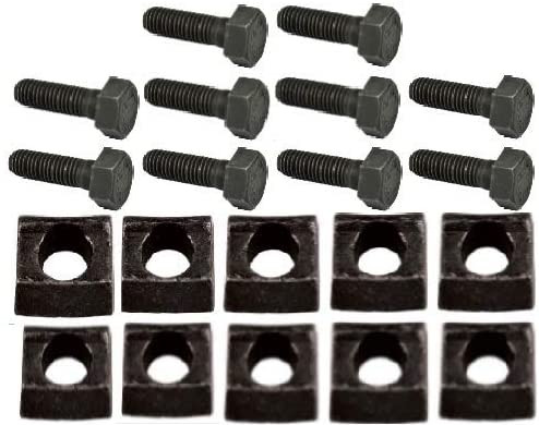 Mobile Home Axle Wheel Bolt (Course Thread) w/ Rim Clamps 10 pack H