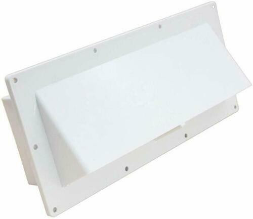 Ventline by Dexter V2111-18 White Exterior Range Hood Vent with Damper – Mobile Home/RV Sidewall Exhaust Vent