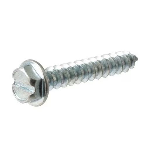 Mobile Home Parts Direct 1" Long #8 Hex Head Screws Zinc (50 Pack)