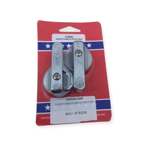 US Hardware Metal Faucet Handles 1 Pair/Hot & Cold