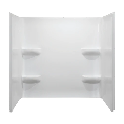 Lyons Mobile Home White Fiberglass Shower 3 Piece Wall 48" x 34" x 69"