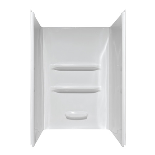 Lyons 36" x 36" x 69" 3 Piece White Acrylic Shower Wall