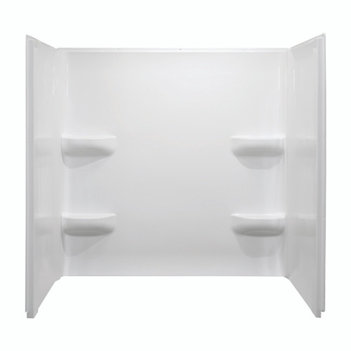 Lyons Mobile Home White Fiberglass 54" X 42" X 59" Wall Surround White