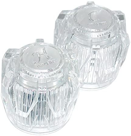 Phoenix PF287015 Hot & Cold Replacement Handles, 6-Point Clear