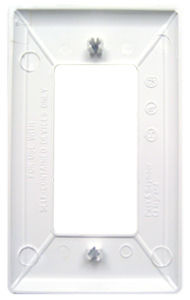 Pass & Seymour Mobile Home/RV White Single Snap On Plate