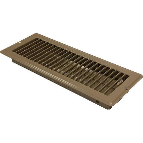 Continental Industries Brown Floor Registers 4 X 12 (8 Pack)