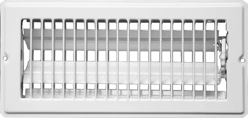 Continental Industries White Floor Registers 4 X 10 (6 Pack)